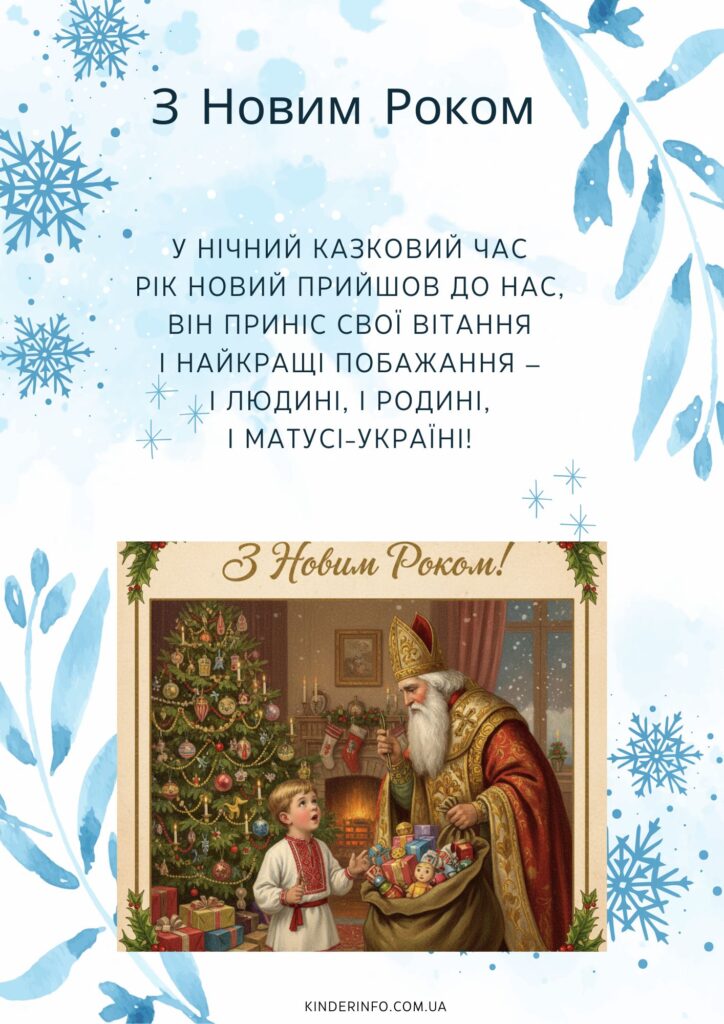 новорічні вірші для дітей